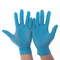 Bleu blanc de gants protecteurs d'examen médical de noir jetable de nitriles