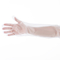 Long blanc de douille de PE jetable en plastique de gants protecteurs