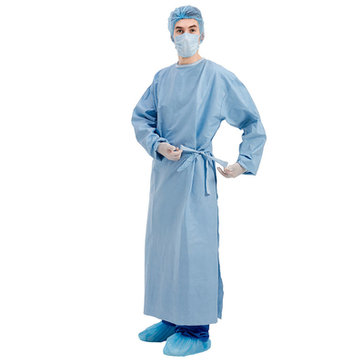 Norme renforcée médicale jetable de robes chirurgicales de tissu stérile pour l'hôpital