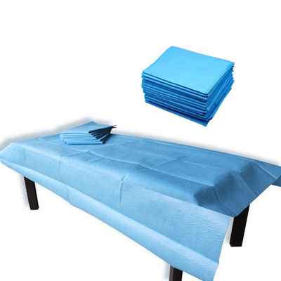 Couvre-lit jetable de beauté non tissé, couvre-lit jetables du massage 20-65gsm