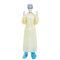 PE jaune 48gsm de la robe jetable médicale pp d'isolement d'hôpital