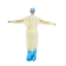 Robe jetable non tissée d'isolement d'hôpital pp 15-40gsm avec du CE FDA ISO13485