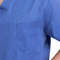 L'hôpital de polyester frottent le docteur court de soins de coton de douille d'uniformes de costume